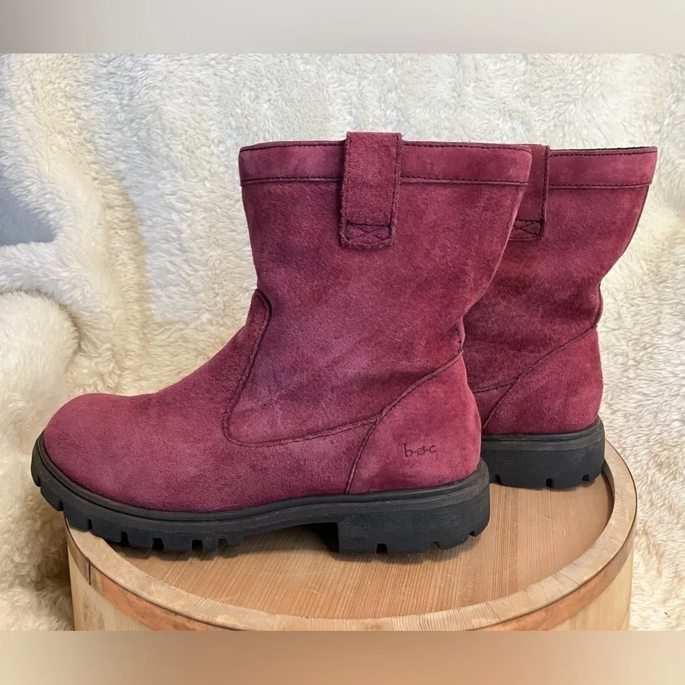 BOC Bolsena Suede Leather Thermal Winter Boots Booties Sz 7